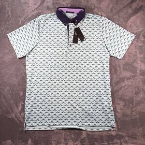 GREYSON Short Sleeve Siamese Turtle Dove Golf Polo Men's Size XL Sky Stone NWT